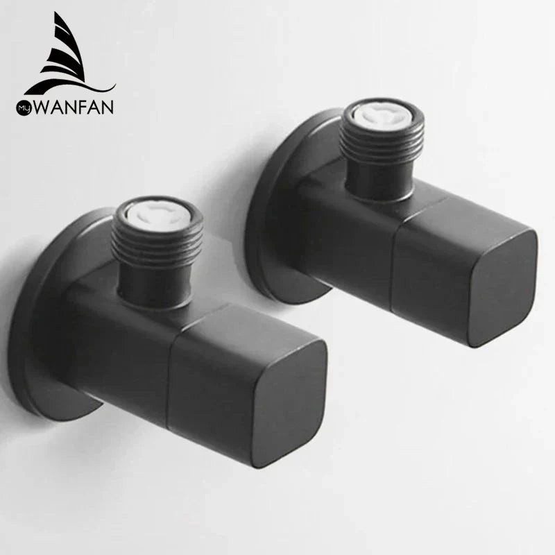 صنبور صمام التعبئة من DecorBites™ المصنوع من الفولاذ المقاوم للصدأ باللون الأسود، صنبور خلاط مطبخ قياسي بخيوط G1/2