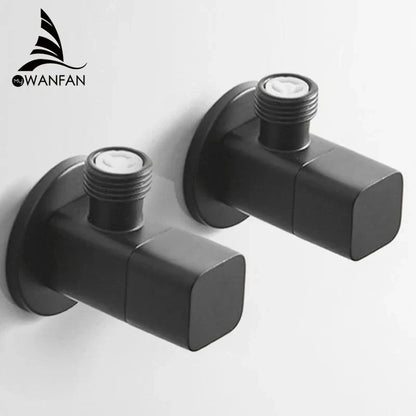 صنبور صمام التعبئة من DecorBites™ المصنوع من الفولاذ المقاوم للصدأ باللون الأسود، صنبور خلاط مطبخ قياسي بخيوط G1/2