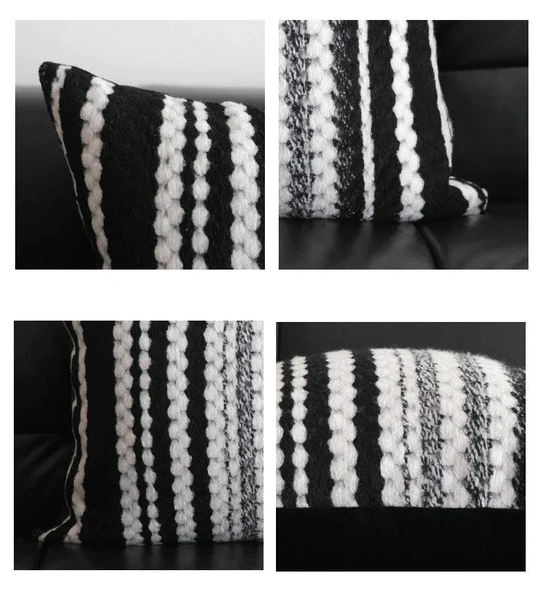 Funda de almohada DecorBites™ de felpa suave y lujosa, moderna y cómoda para la decoración del hogar.