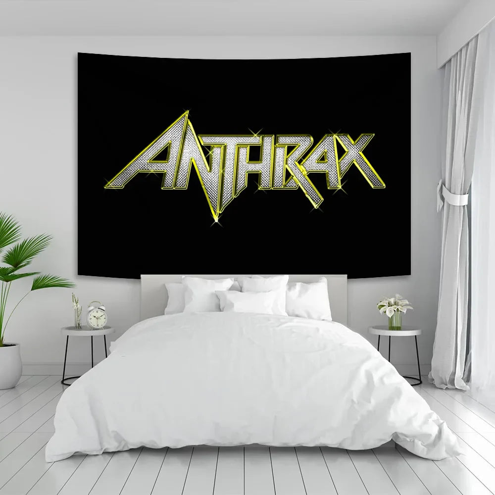 Anthrax Band Wall Hanging Tapestry Room Decor Posters - Decobites Tapestries Bestseller