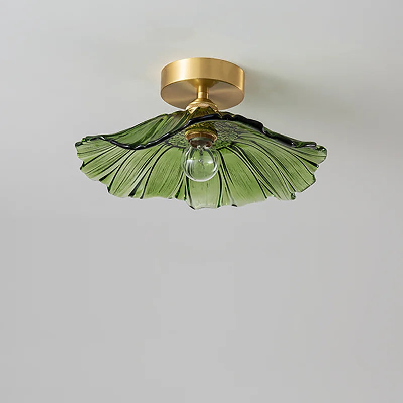 DecorBites™ Glass Copper Nordic Ceiling Lamp for Living Room & Balcony.