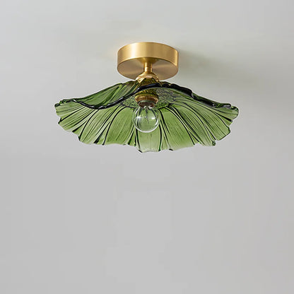 DecorBites™ Glass Copper Nordic Ceiling Lamp for Living Room & Balcony.