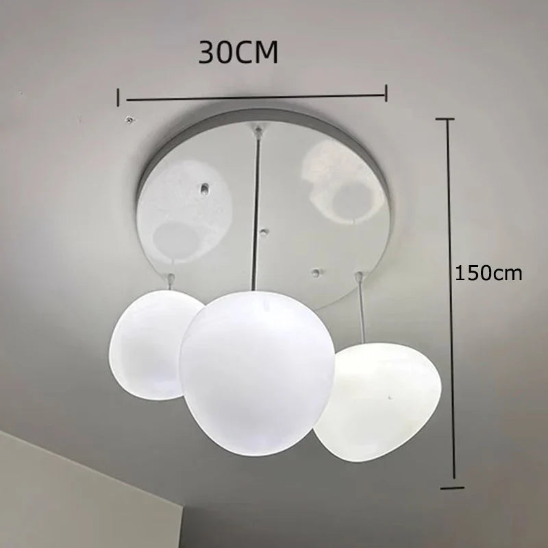 Lámpara colgante de cristal DecorBites™ para escalera, iluminación moderna para sala de estar
