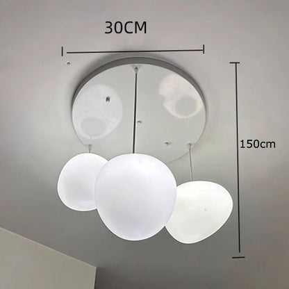 Lámpara colgante de cristal DecorBites™ para escalera, iluminación moderna para sala de estar