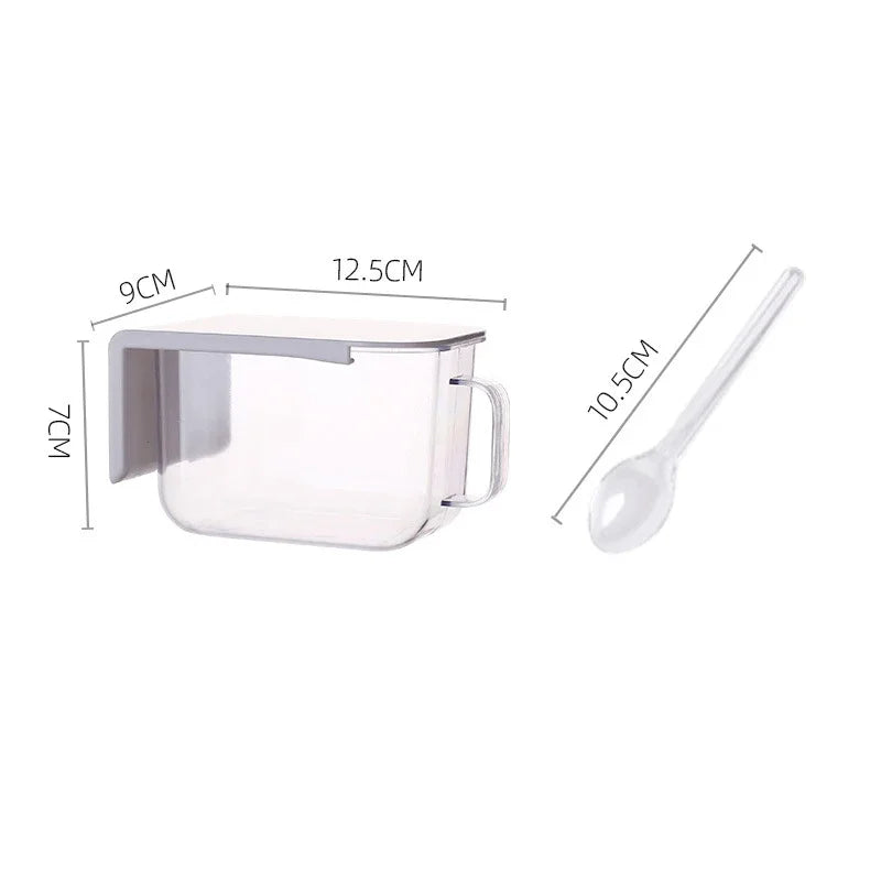Decorbites™ Küchen-Gewürzregal-Organizer-Set mit Gewürzbehältern und Löffeln
