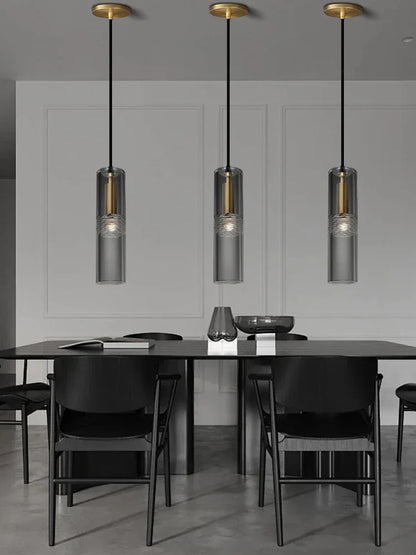 Lámpara colgante de cristal DecorBites™ Crystal Copper, decoración dorada para el hogar.