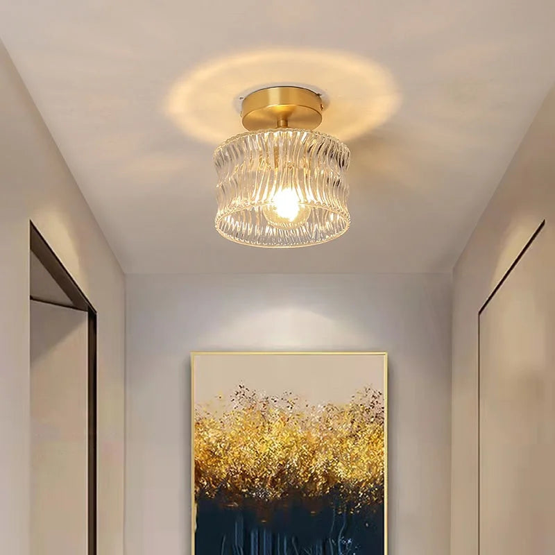 DecorBites™ LED Glass Ceiling Lamp for Interior Decor