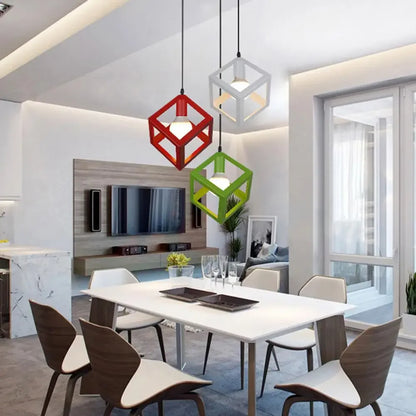 DecorBites™ Elegant Square Chandelier by Artful Design - Stylish Ceiling Light for Kitchen & Bedroom
