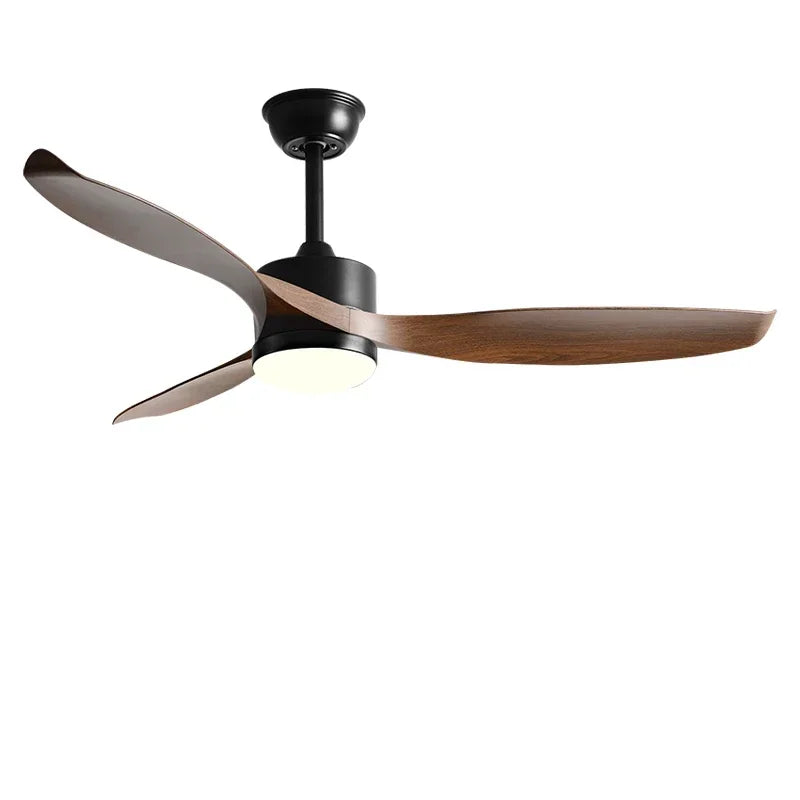 مروحة سقف DecorBites™ مقاس 52 بوصة سوداء مزودة بجهاز تحكم عن بعد لغرفة المعيشة والمطعم والمنزل