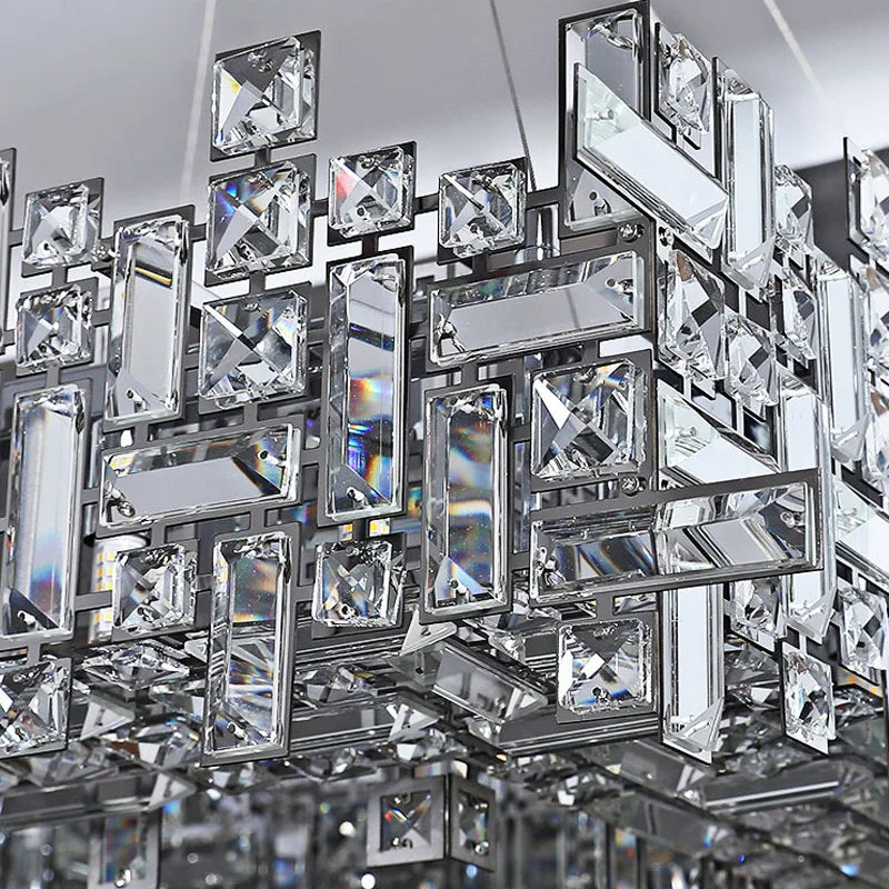 DecorBites™ Elegant Crystal Chandelier for Living Room, Bedroom & Dining Area