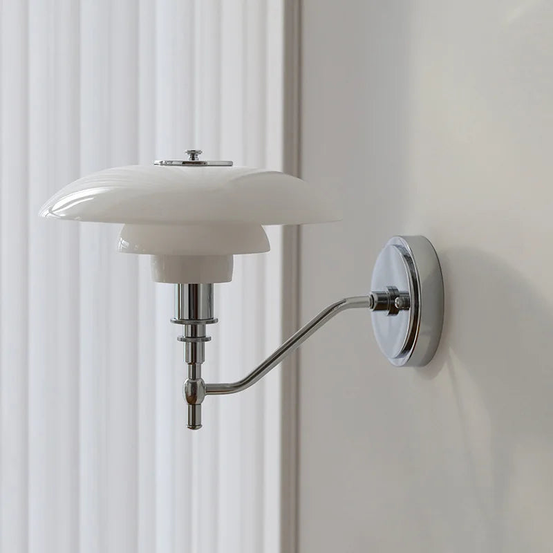 DecorBites™ French Glass Wall Lamp for Modern Bedroom and Living Room Decor