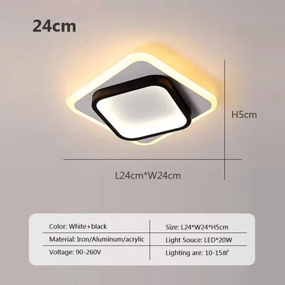 DecorBites™ LED Ceiling Light: Modern Surface Mount for Bedroom, Living Room, Hallway