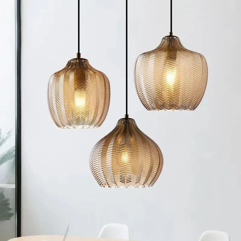 DecorBites™ Glass Pendant Lights: Nordic Style for Restaurant, Kitchen, Dining, Bedroom, Bedside lighting