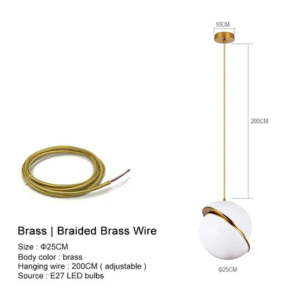 DecorBites™ LED Ball Chandelier for Dining Room Bedroom Decor - Nordic Creative Pendant Lights