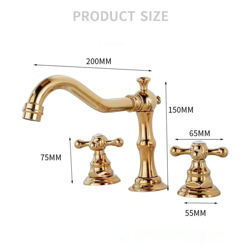 Antique Gold Double Faucet