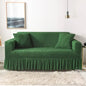 Decobites Plush Sofa Cover: 3D Thick Stretch Slipcover for Cozy Couch Protection