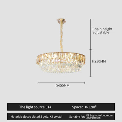 DecorBites™ Crystal Chandelier: Modern Luxury Lighting for Home, Hotel, Restaurant