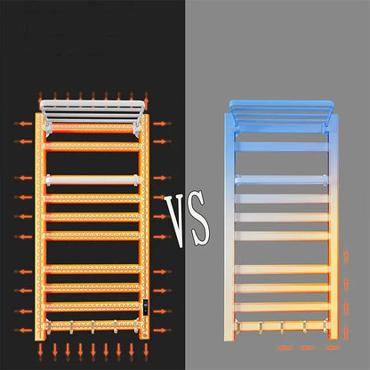 DecorBites™ Electric Towel Radiator Warmer Rack for Smart Bathroom Storage and Heating