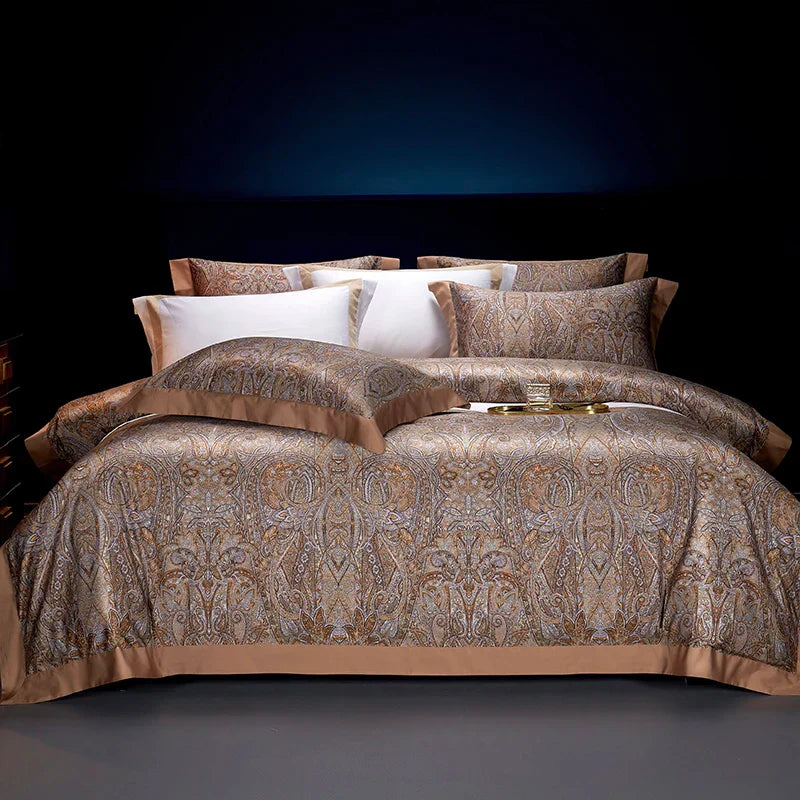 Decobites Bohemian Style 1000TC Egyptian Cotton Bedding Set with Digital Printing