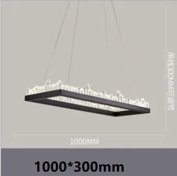 Lámparas colgantes LED de cristal DecorBites™: Lámpara industrial moderna en oro y negro para una iluminación elegante