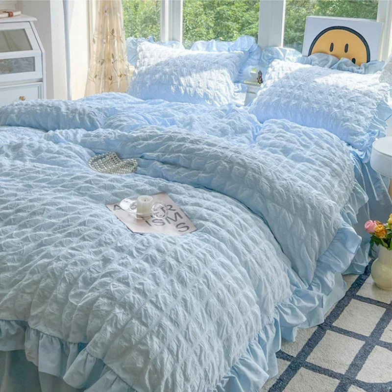 Solid Cotton Duvet Set