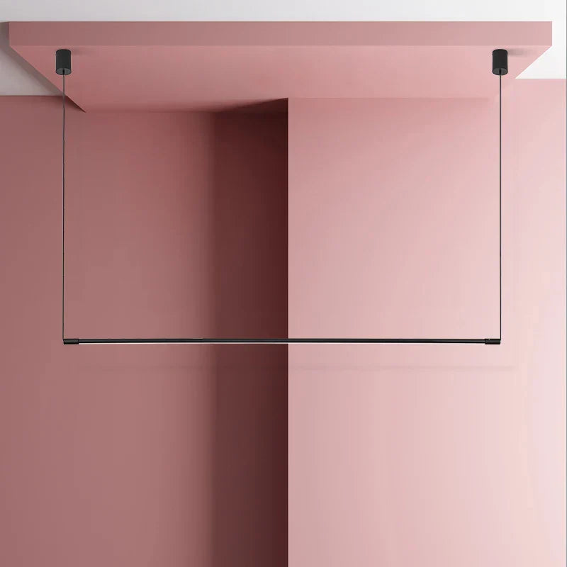 DecorBites™ Black Dimmable Led Linear Pendant for Dining Room Chandelier