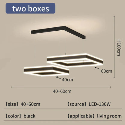 DecorBites™ Large Chandelier: Nordic Loft Staircase Pendant Light