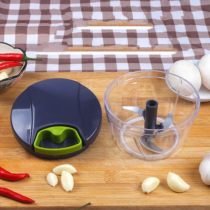 DecorBites™ 400ml Mini Food Shredder with 3 Blades - Curves-Practical