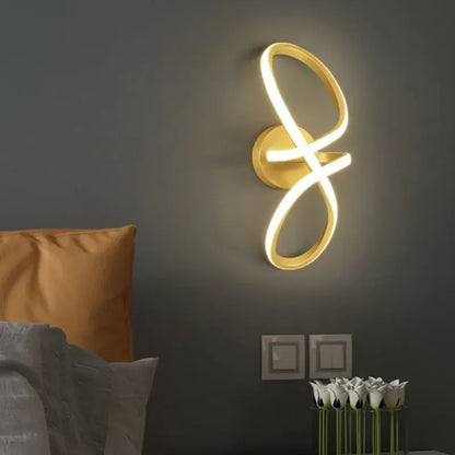 Aplique de pared LED Nordic Gold Decorbites™ para dormitorio, entrada minimalista y pasillo