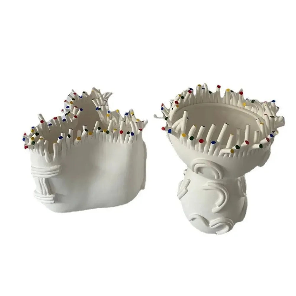 DecorBites™ Coral Shapes Flower Pot Vase Ceramic Handicraft Home Decoration
