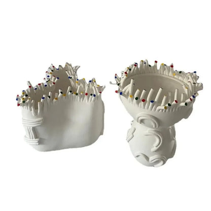 DecorBites™ Coral Shapes Flower Pot Vase Ceramic Handicraft Home Decoration