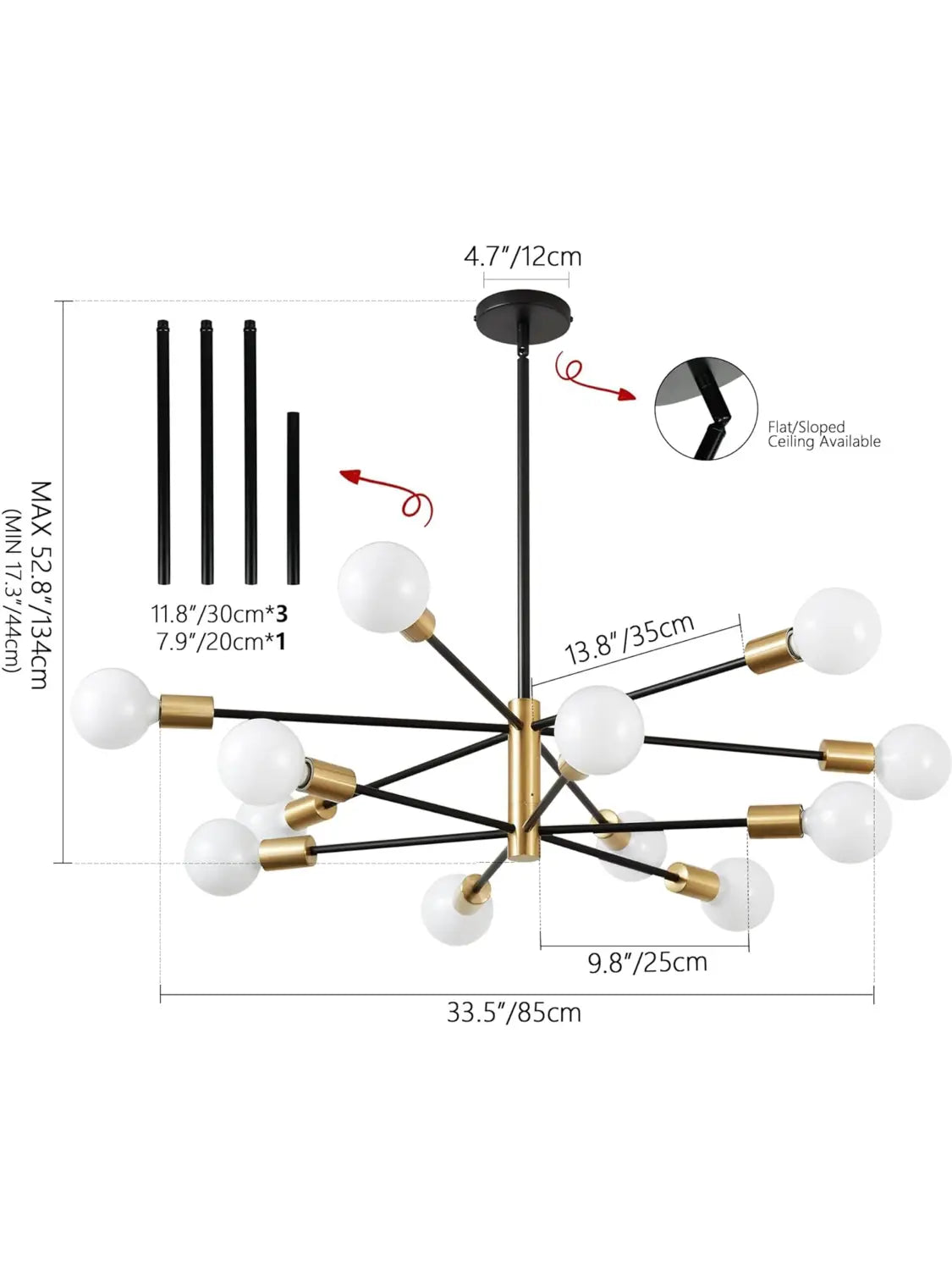 DecorBites™ LED Magic Bean Chandelier for Indoor Lighting