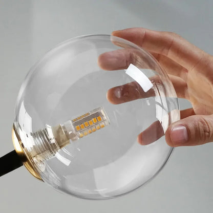 DecorBites™ Branching Bubbles Chandelier in Black and Gold for Modern Dining Room