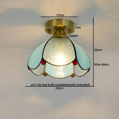 DecorBites™ Glass Copper LED Ceiling Light - Nordic Home Lighting Fixture