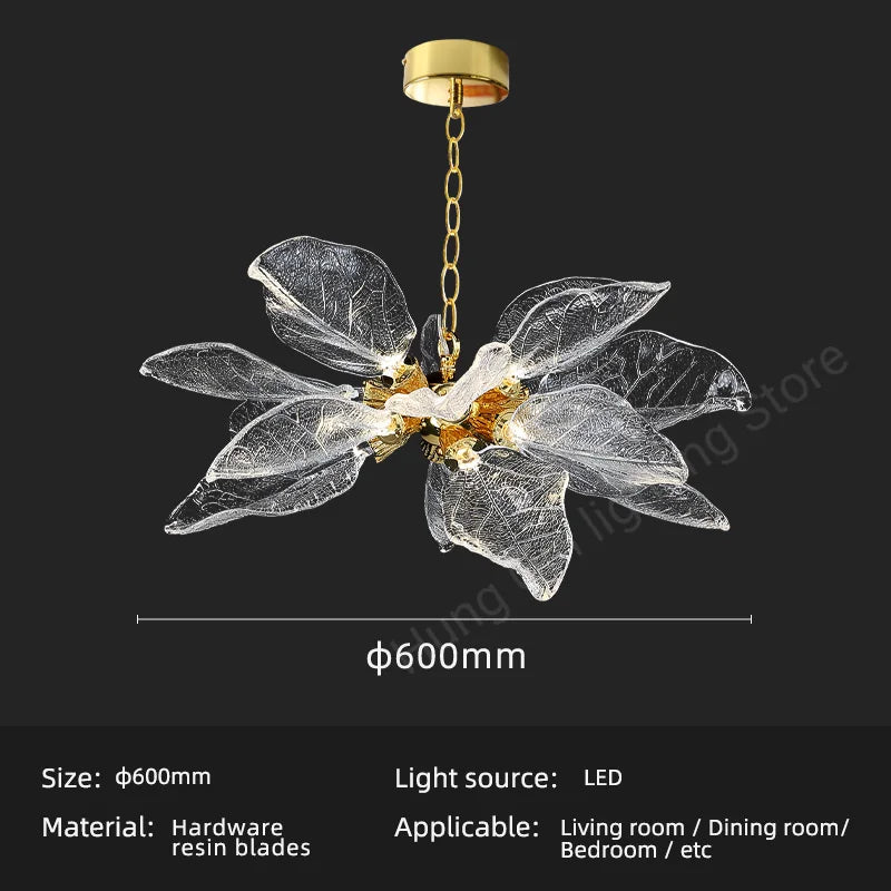 DecorBites™ Leaf-Shaped Pendant Lights for Bedroom, Living Room, and Restaurant