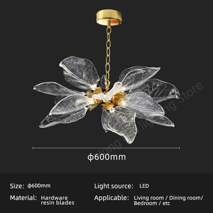 DecorBites™ Leaf-Shaped Pendant Lights for Bedroom, Living Room, and Restaurant