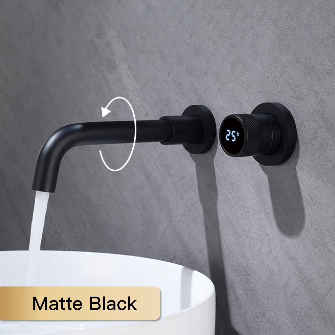 Brass Wall Mount Faucet Saves Counter Space