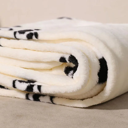 DecorBites™ Cartoon Panda Flannel Double Sided Woolen Blanket for Home Office Sofa - Super Soft & Cozy