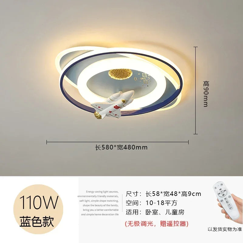 Lámpara de techo DecorBites™ Astronauta, Conejo Espacial, Cohete