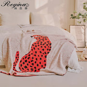 Leopard Microfiber Throw Blanket