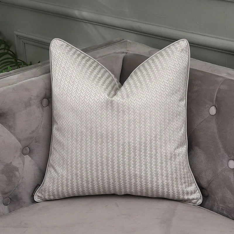 Fundas de almohada lumbar DecorBites™ de satén dorado esmerilado - Fundas de cojín de sofá de lujo