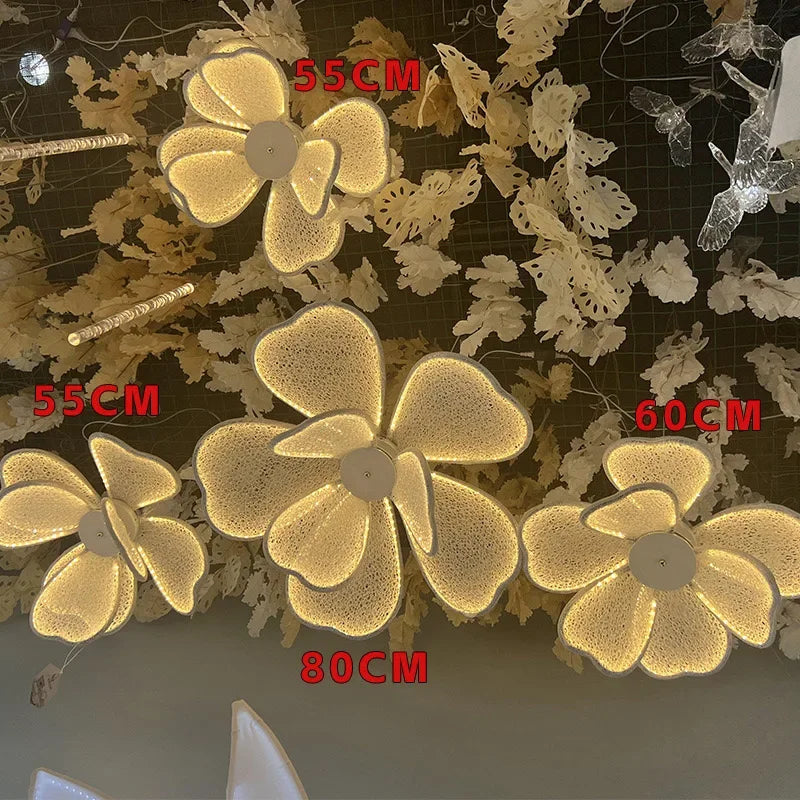 Lámparas de techo LED con forma de mariposa DecorBites™ para una decoración romántica de bodas