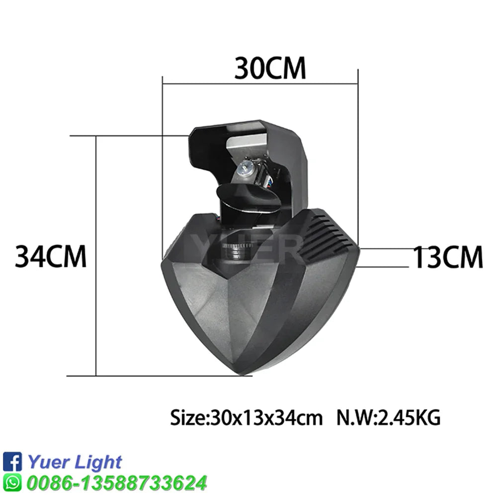 Decorbites™ Disco-Gobo-Zauberstrahl 100W Linse Rotierende Bühnenbeleuchtung mit Musiksteuerung