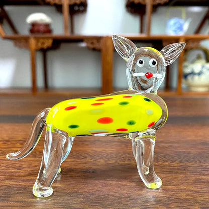 Figuras de animales de cristal DecorBites™: Coleccionables de arte soplado a mano para decoración del hogar y regalos.