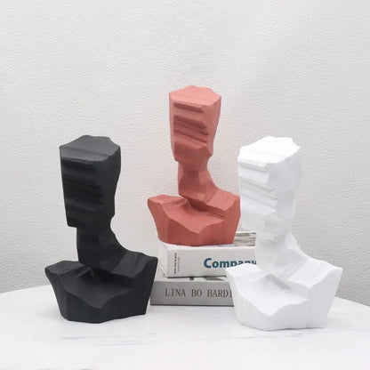 DecorBites™ Abstract Characters Sculpture Decoration for Modern Living Room Hotel Entry Wine Cabinet