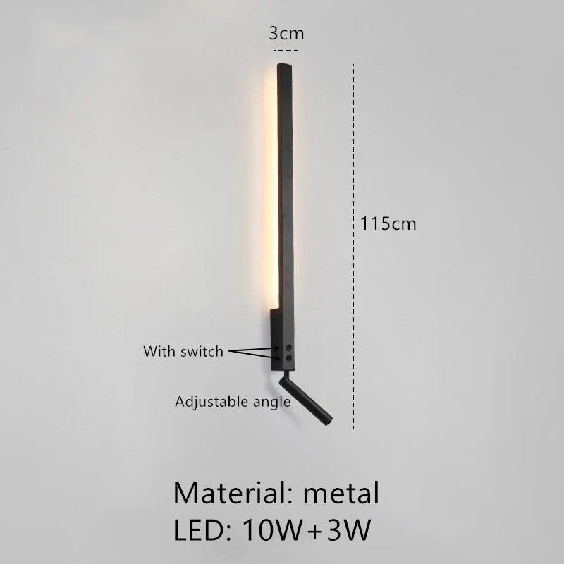 ديكوربايتس™ مصباح حائط LED بزاوية قابلة للتعديل 3000 كلفن للقراءة بجانب السرير