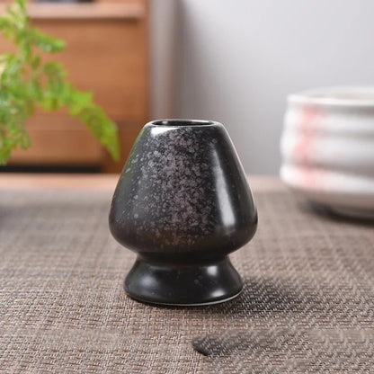 DecorBites™ Ceramic Matcha Whisk Stand & Tea Bowl Holder for Kitchen and Dining