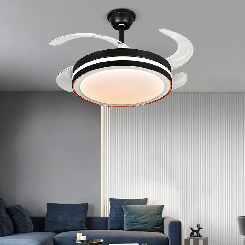 DecorBites™ 48 Inch Dimmable Decorative Ceiling Fan with Remote Control and LED Light