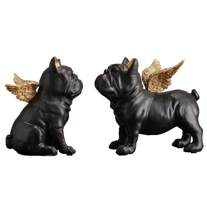 DecorBites™ French Bulldog Dog Sculpture Set - Resin Desktop Decor Ornaments