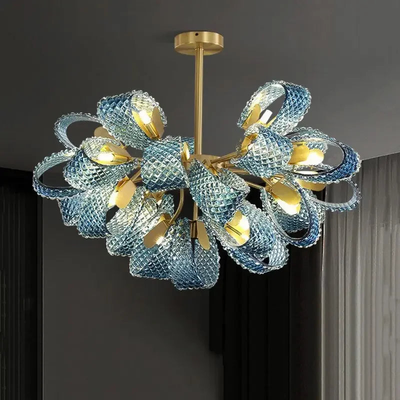 Lámpara de techo LED de hoja de cobre Luxe Decorbites™ para hogar, dormitorio y comedor